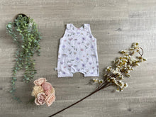 Load image into Gallery viewer, Spring blooms - Rolled shortie romper
